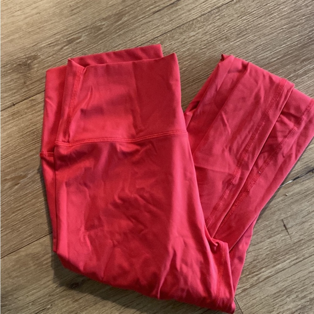 Red Yoga Leggings size 6